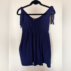 Lulus navy blue tie strap mini dress S